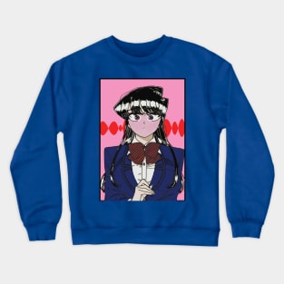 Komi San Blushing || Komi San Can't Communicate Merch Crewneck Sweatshirt